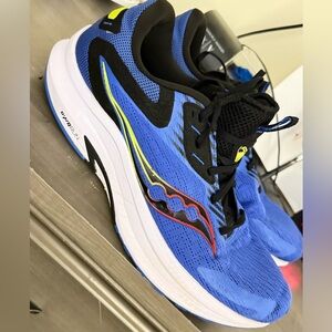 Saucony Men's Axon 2 Running Shoes Blue/Raz Acid  Size 12